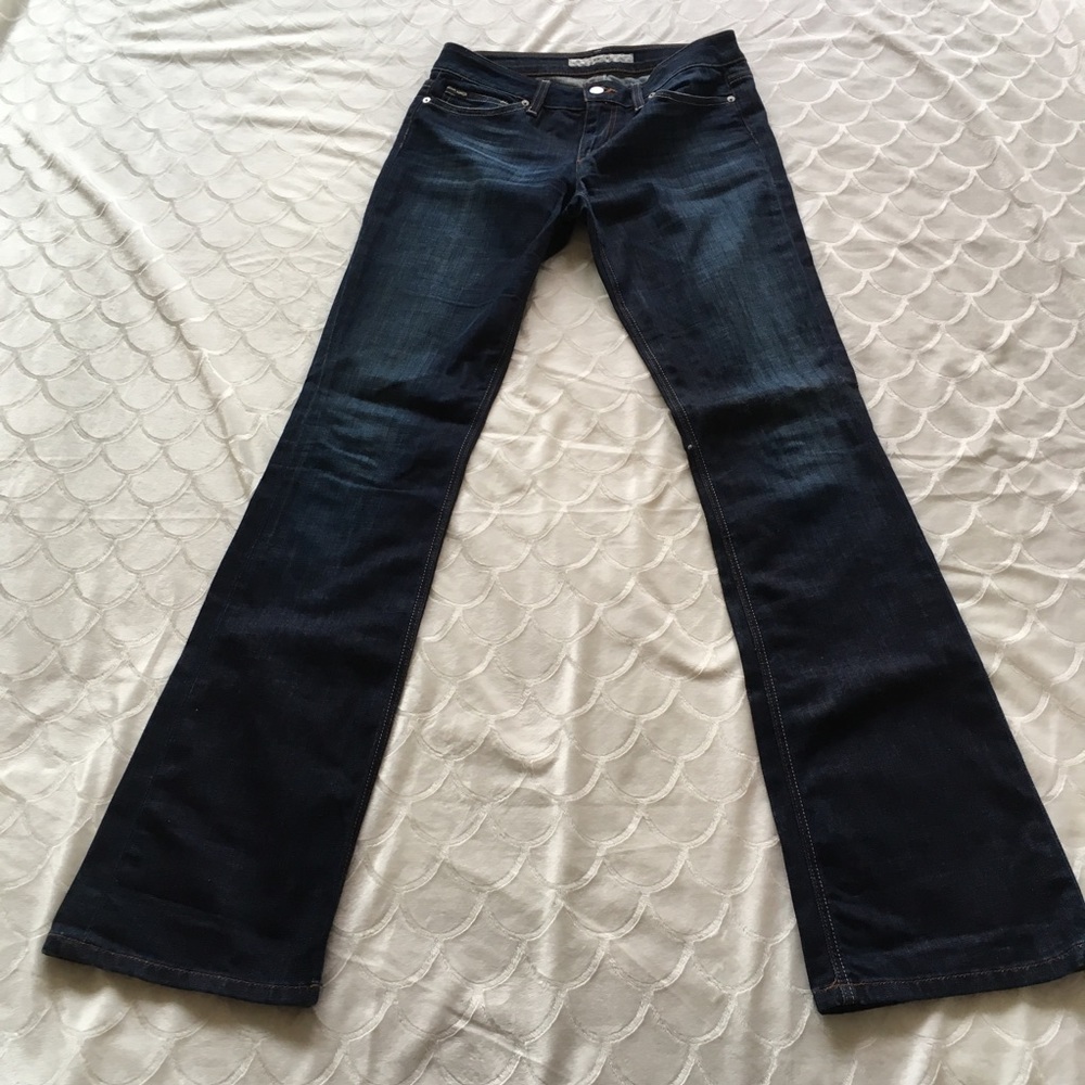 Joe’s dark wash honey curvy bootcut jeans